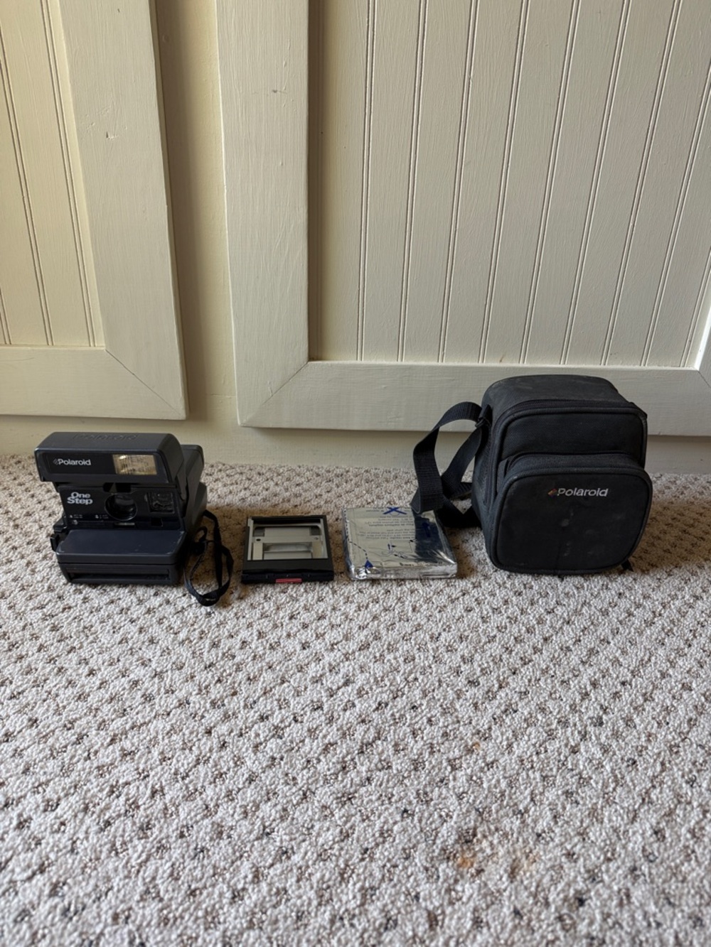 Vintage One Step Polaroid Instant Camera Kit NOT TESTED